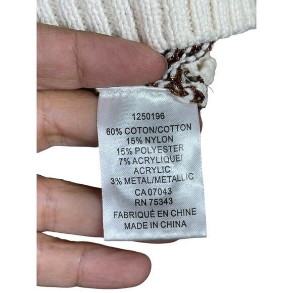 House of‎ Harlow 1960 Cardigan Womens Small Stripe Puff Sleeve Cropped Sweater - Picture 6 of 10